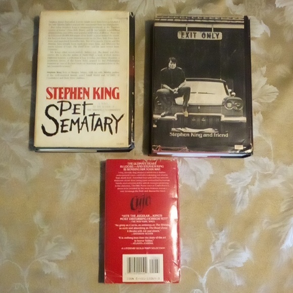 Stephen King Christine & Prt Sematary 1983, hardcopy 2nd Ed dust jackets + Cujo - Picture 3 of 7